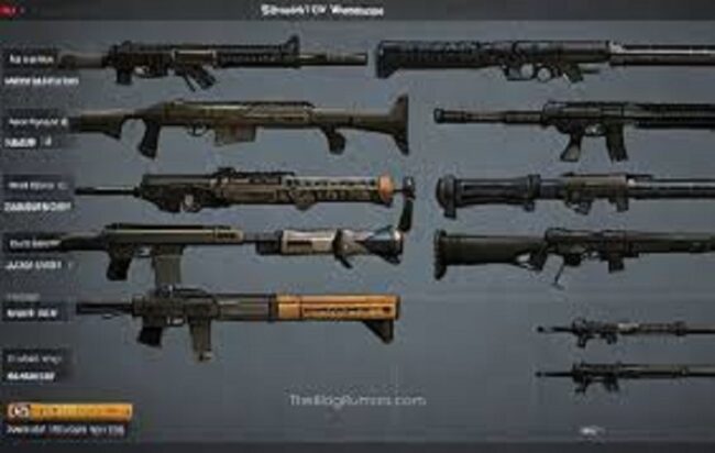 Weapons in Xusltay4.06.5.4